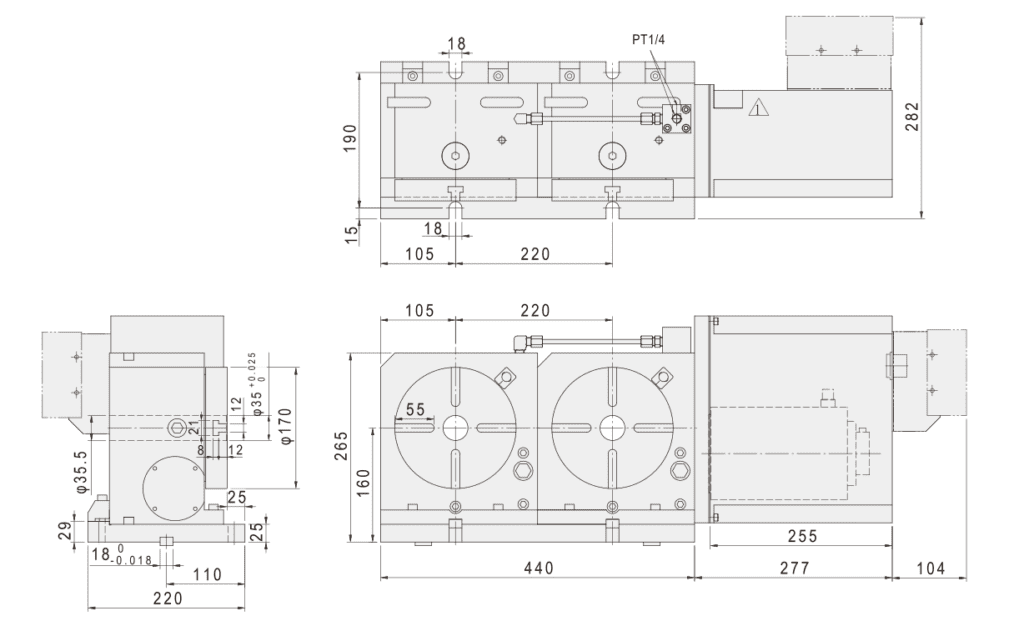 Многошпиндельный стол c ЧПУ GSA CNC-170R-2W(3W)(4W)