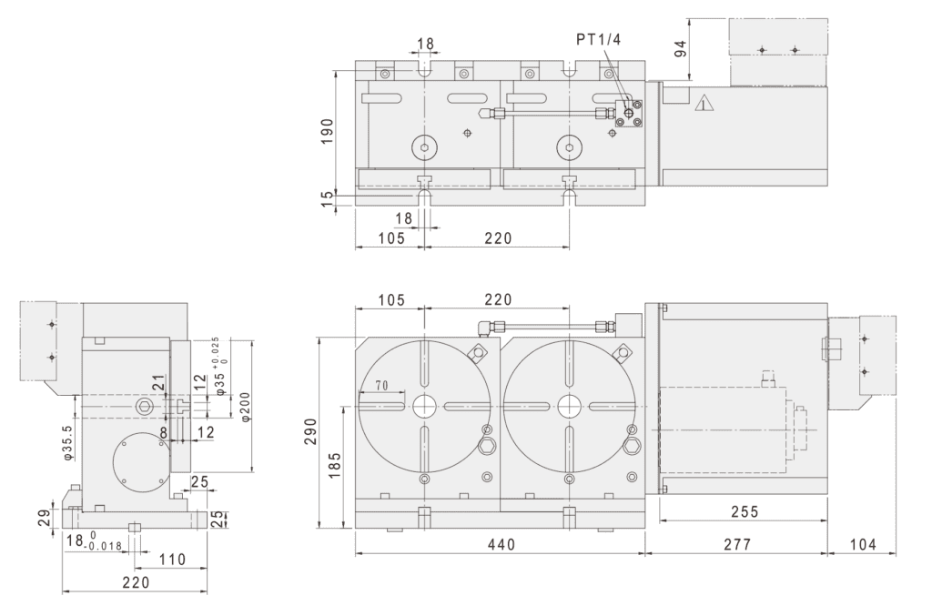 Многошпиндельный стол c ЧПУ GSA CNC-200R-2W(3W)(4W)