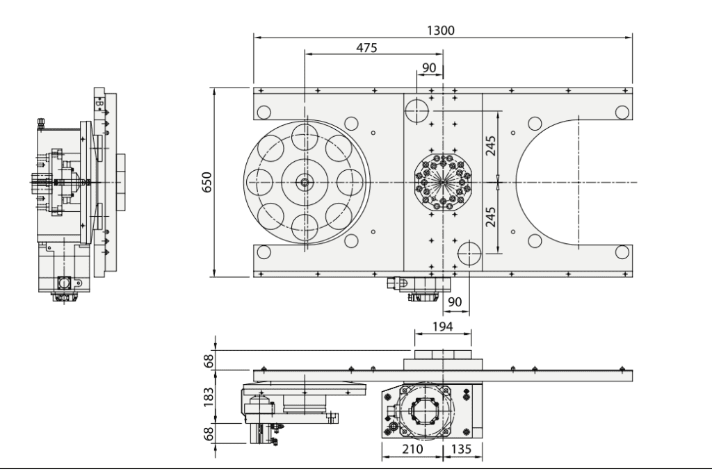 Поворотный стол вильчатого типа ARC-500(T)